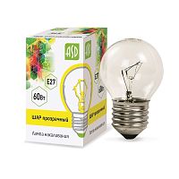 Лампа накаливания ASD Р45 Шар Е27 220В 60Вт 630Лм 2700К 45х76мм картинка 